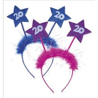 Serre-Tête Etoile  "Anniversaire" 20ans (2 coloris au choix)