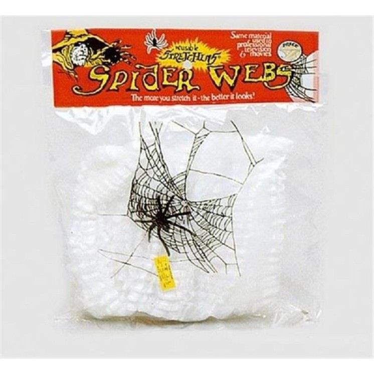 Toile d'araignée 20grs +2 araignées (sachet)