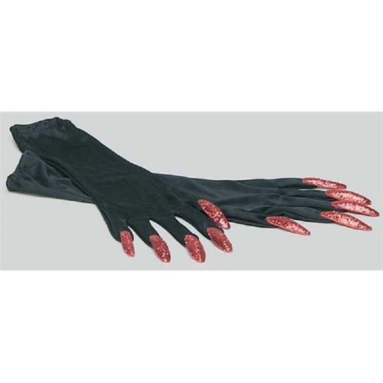 Gants de Sorcière pour deguisement d' Halloween (la paire)