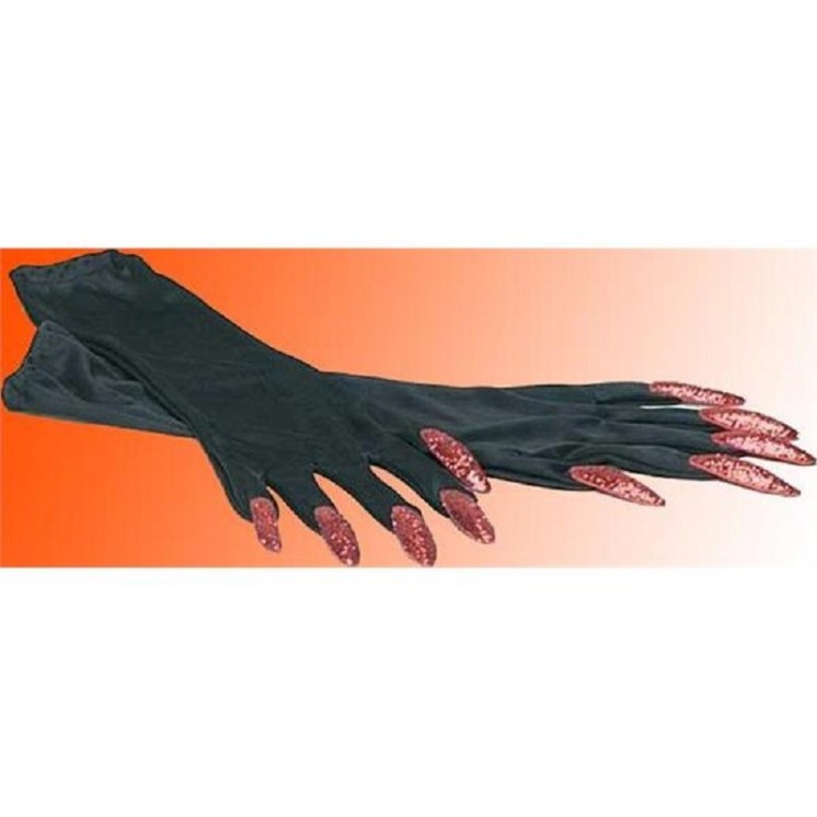 Gants de Sorcière pour deguisement d' Halloween (la paire)