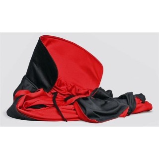Cape réversible en satin pour déguisement de vampire
