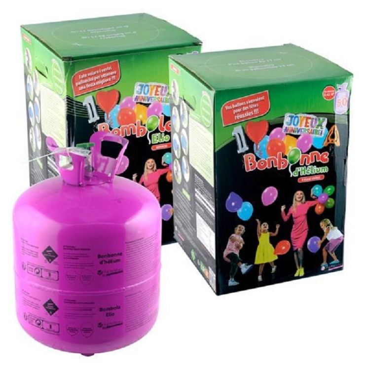 Bouteille d' Hélium jetable 0,42m³  (50 ballons) (ballons non compris)