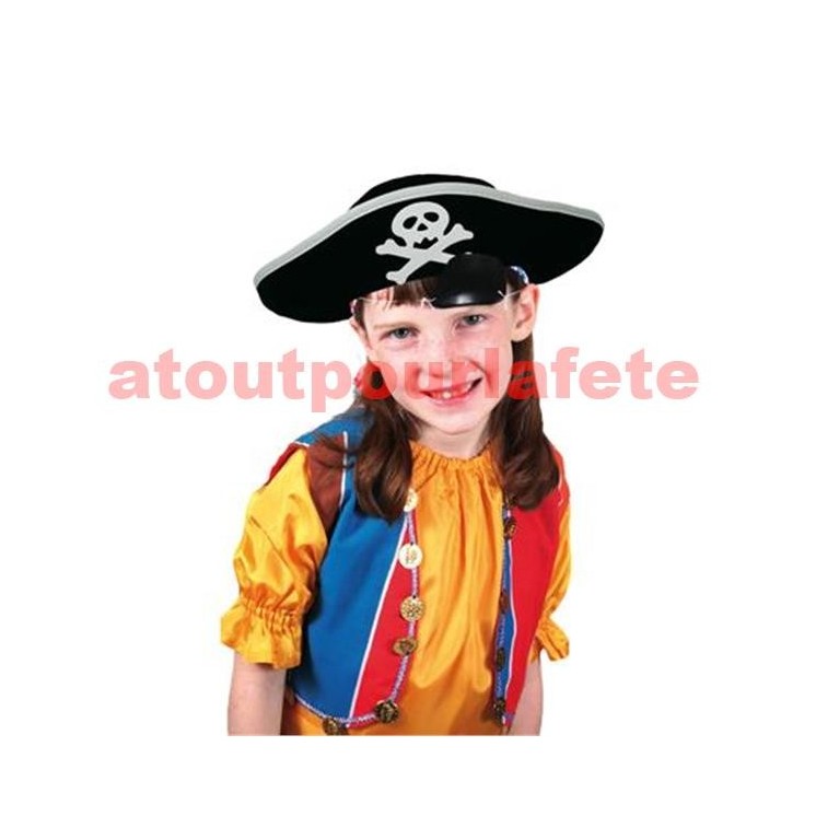 Chapeau de Pirate pour anniversaire déguisé,  Soirée Pirate des Caraibes
