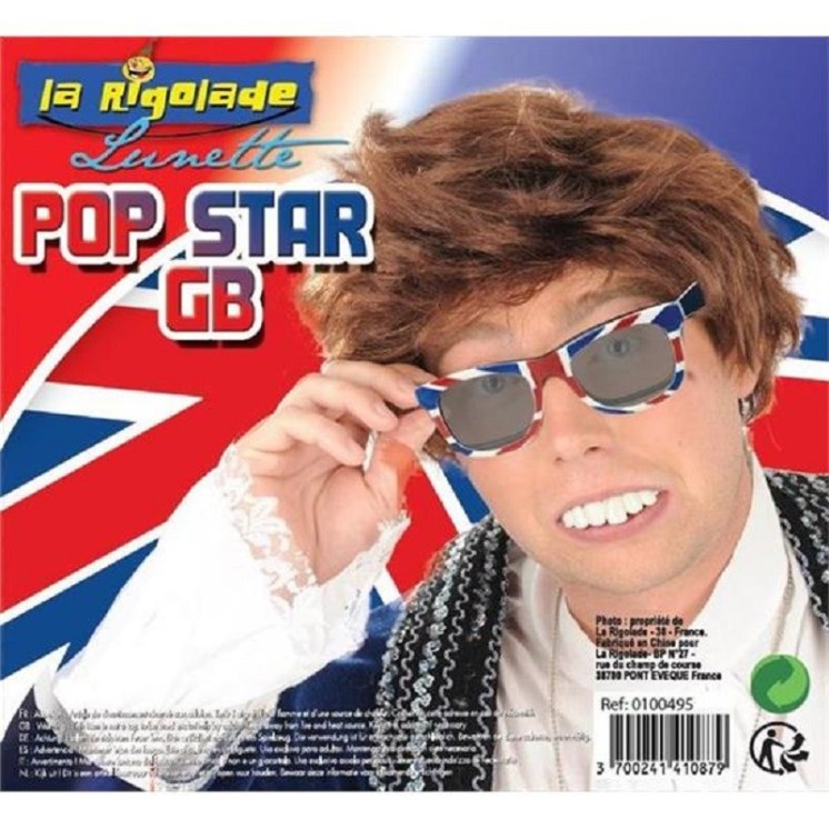 Lunettes drapeau U.K, Grande Bretagne (la paire)
