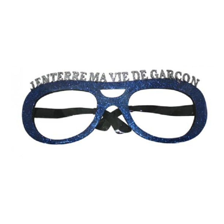 Lunette à paillettes "j'enterre ma vie de "Jeune Fille" ou "Jeune garçon"  EVJF - EVG