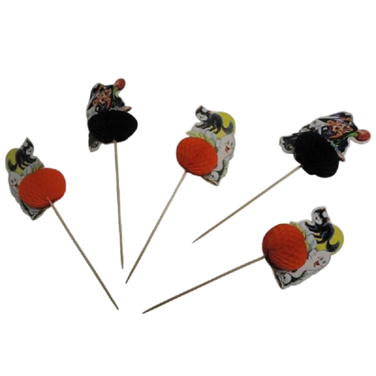 Sachet de 50 Piques décor pour buffet, table "Halloween"