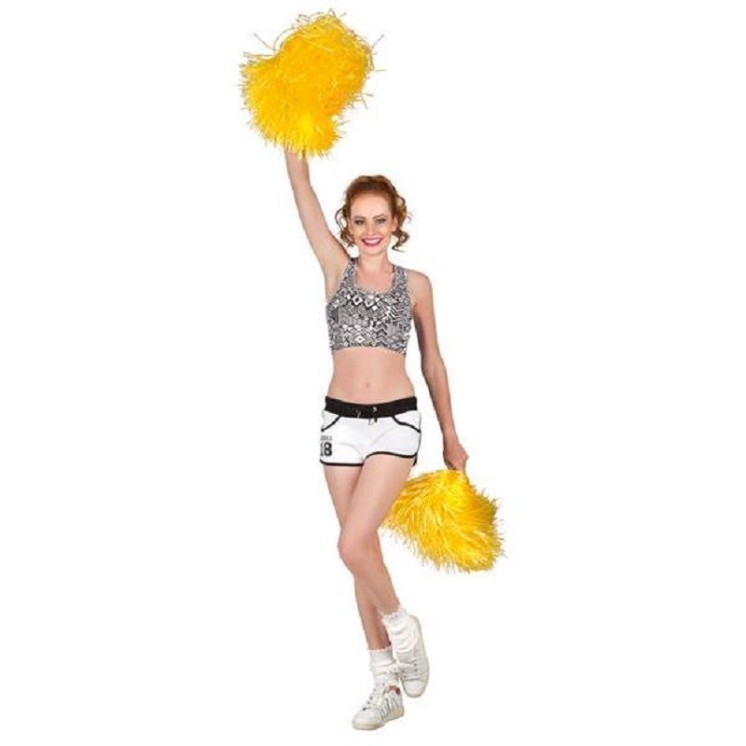 Pompon en raphia - pom-pom  Girl- Cheer Balls pour cheerleader (la pièce)