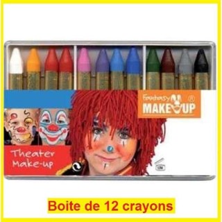Boîte de 12 crayons gras coloris assortis