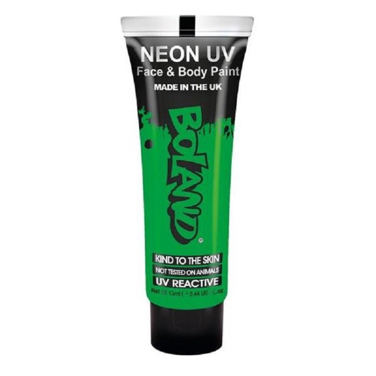 Tube de fard a maquillage Neon UV peinture visage & corps 10ml