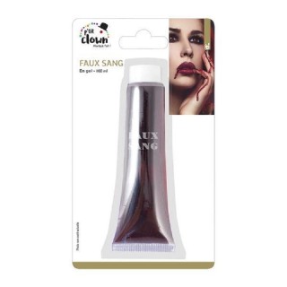 Faux sang en gel (tube de 100ml) pour maquillage halloween, Horreur, Gore, Vampire