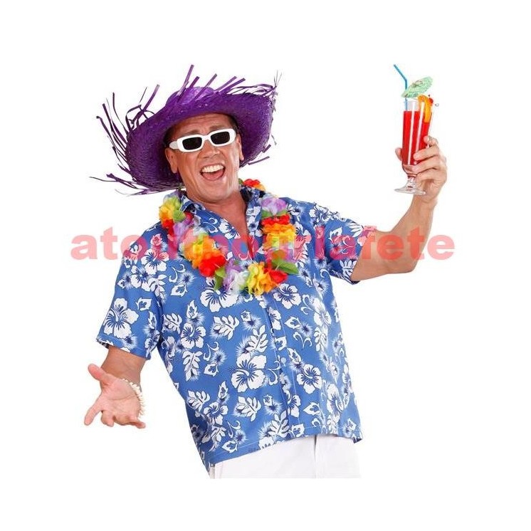 Chapeau Caribbean en paille de couleur Violette