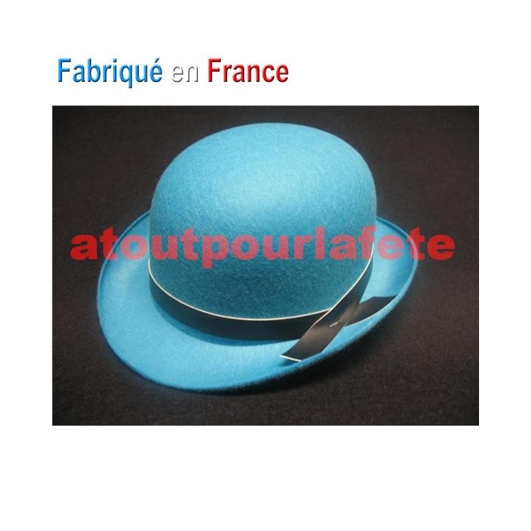 Chapeau Melon couleur enfant avec ruban