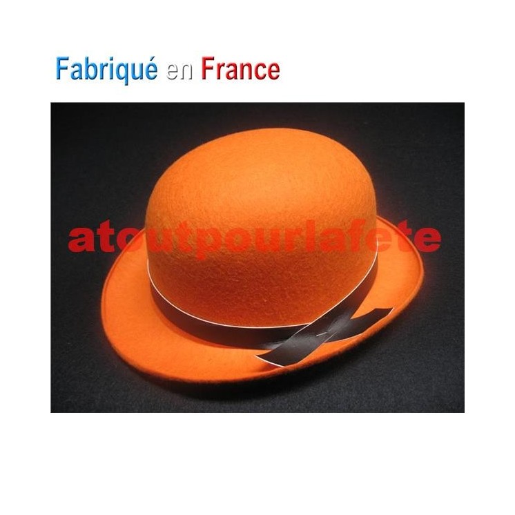 Chapeau Melon couleur enfant avec ruban