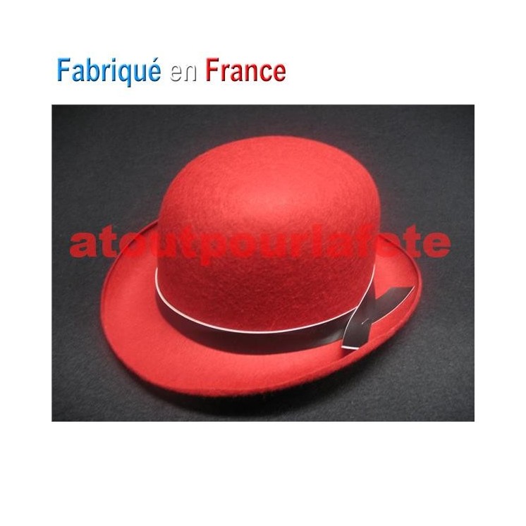 Chapeau Melon couleur enfant avec ruban
