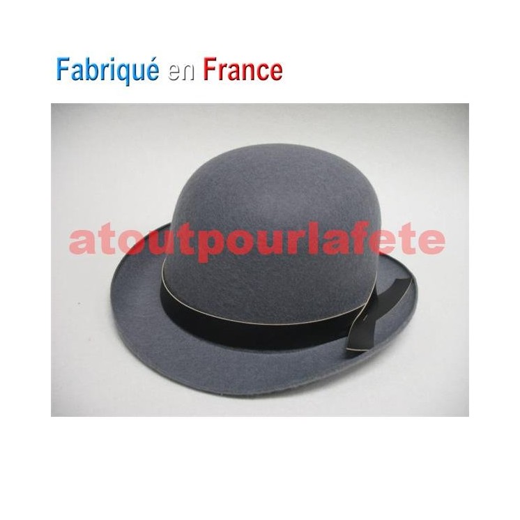 Chapeau Melon couleur enfant avec ruban