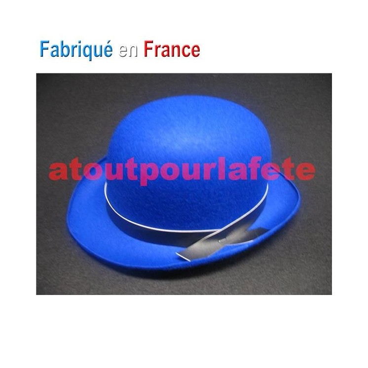 Chapeau Melon couleur enfant avec ruban