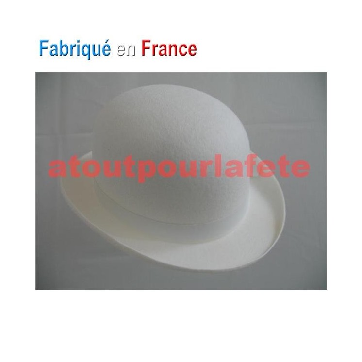 Chapeau Melon couleur enfant avec ruban