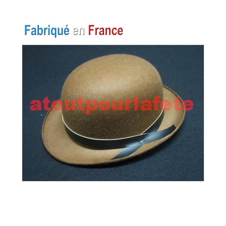 Chapeau Melon couleur enfant avec ruban
