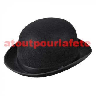 Chapeau Melon adulte avec ruban