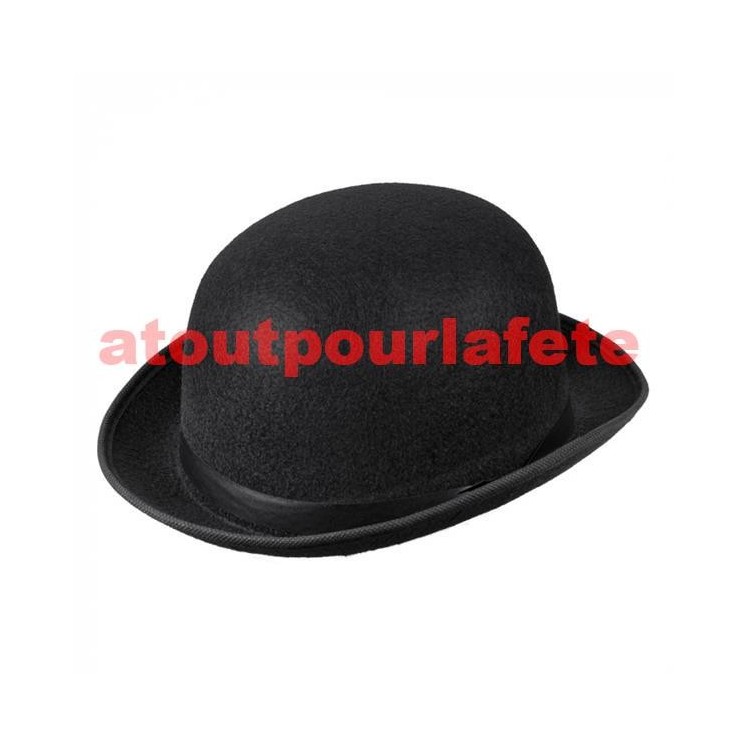 Chapeau Melon adulte avec ruban