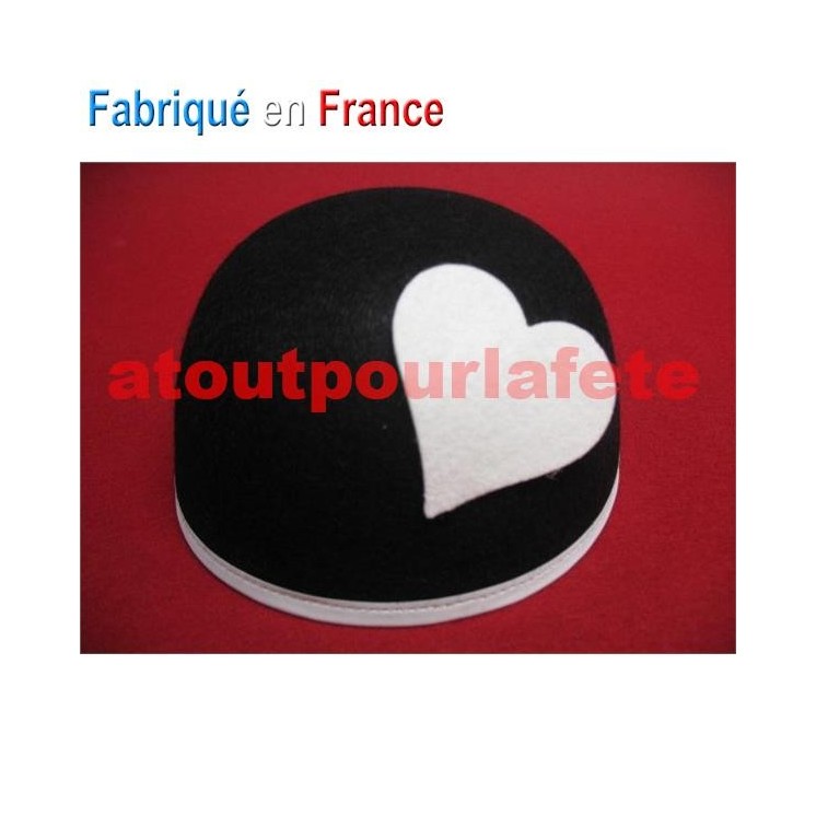 Chapeau coiffe, Calot de Pierrot Coeur