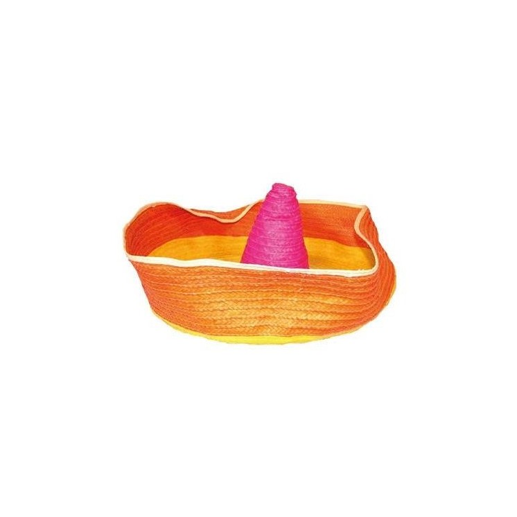 Sombrero mexicain, Chapeau mexicain orange 100cms