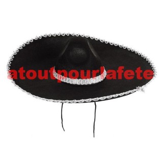Sombrero Méxicain Mariachi, 60cms
