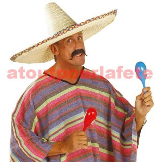Sombrero Méxicain géant 65cms, chapeau en paille