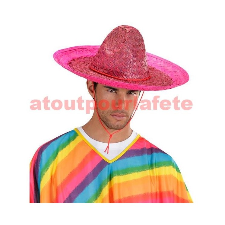 Sombrero mexicain couleur (48cms)