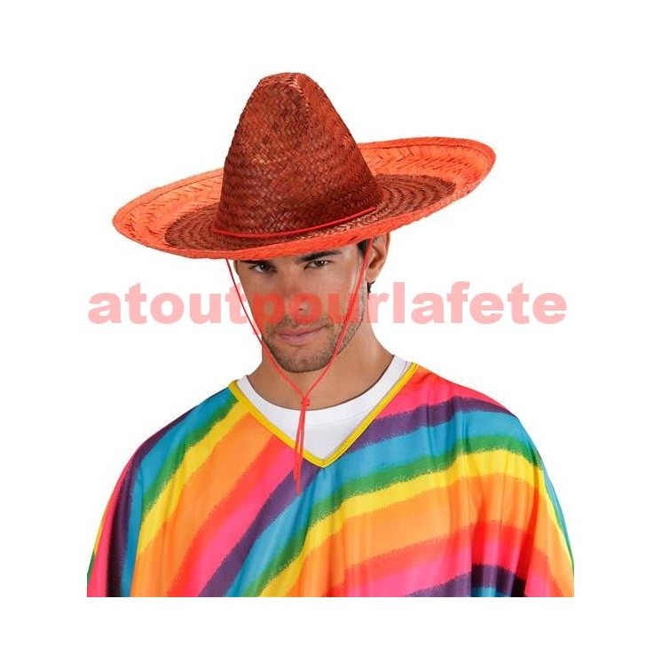 Sombrero mexicain couleur (48cms)