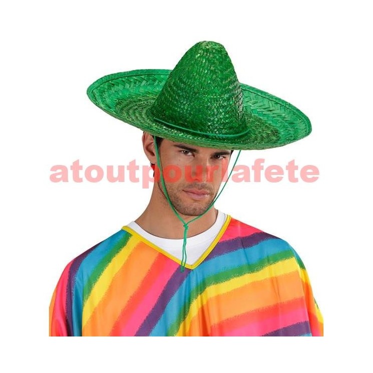Sombrero mexicain couleur (48cms)