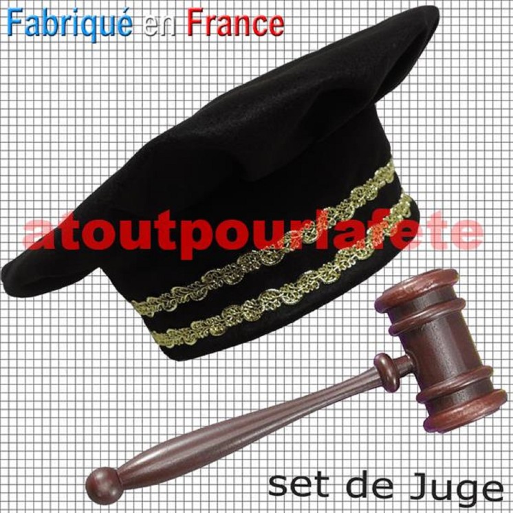 Chapeau de Juge, Avocat, Magistrat, Avoué