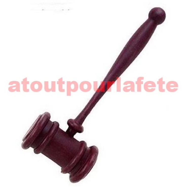 Marteau de Juge, Magistrat, Commissaire Priseur