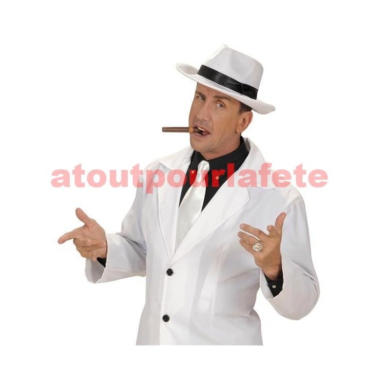 Cravate Blanche satinée