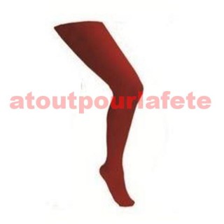 Collant Rouge pour deguisement de  Grand Schtroumpf, Lutin (la paire)
