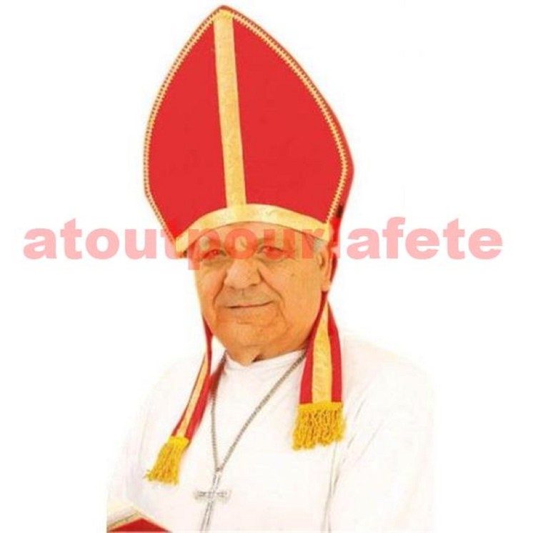Chapeau, Coiffe, Mitre de St Saint Nicolas, d' Evèque, Déguisement