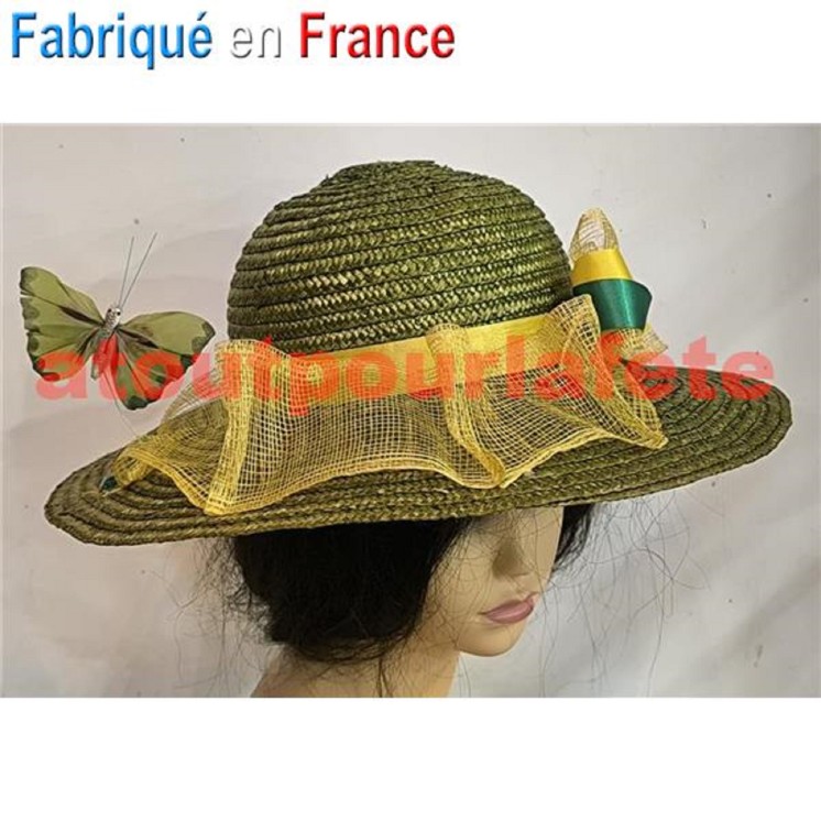 Chapeau Sainte Catherine "Lola" (paille)