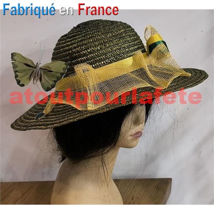 Chapeau Sainte Catherine "Lola" (paille)