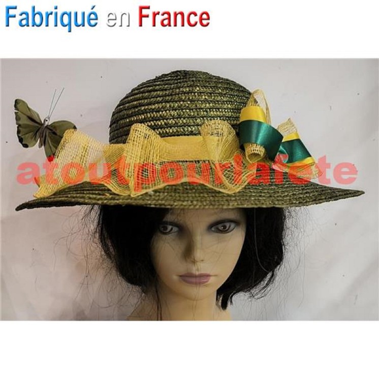 Chapeau Sainte Catherine "Lola" (paille)