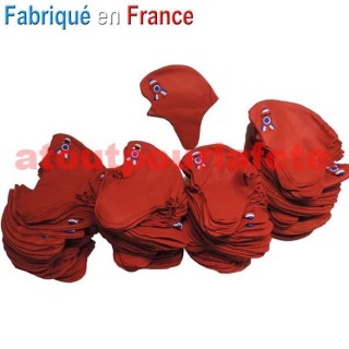 Lot de 100 Bonnets Phrygien, chapeau révolutionnaire (Fabrication Française)