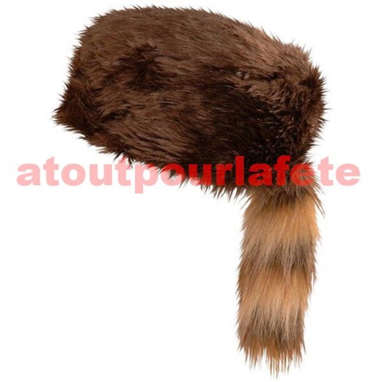 Toque pour deguisement de Davy Crocket, Chapeau, coiffe,