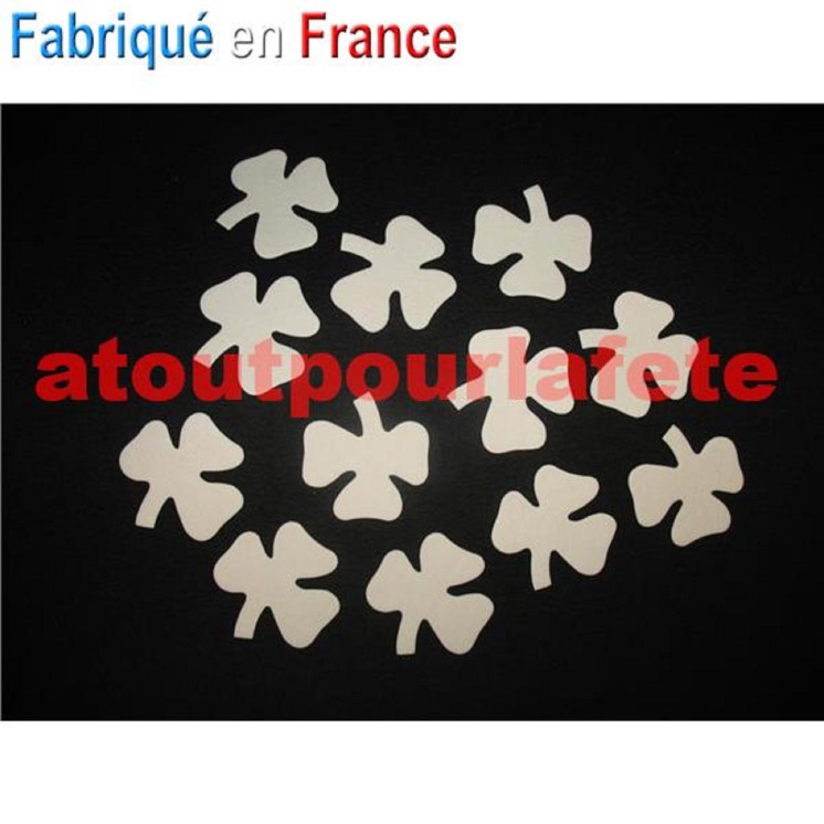 Sachet de 12 motifs Trefle en feutre, Décoration St Patrick,
