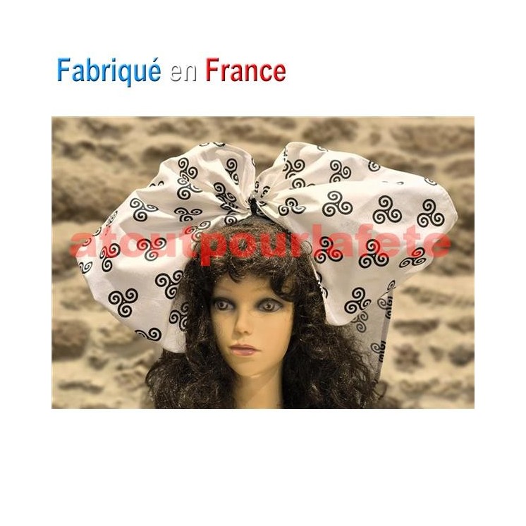 Coiffe Alsacienne Blanche a Triskells... ou Coiffe Alsacienne Noire a Triskells et Hermines