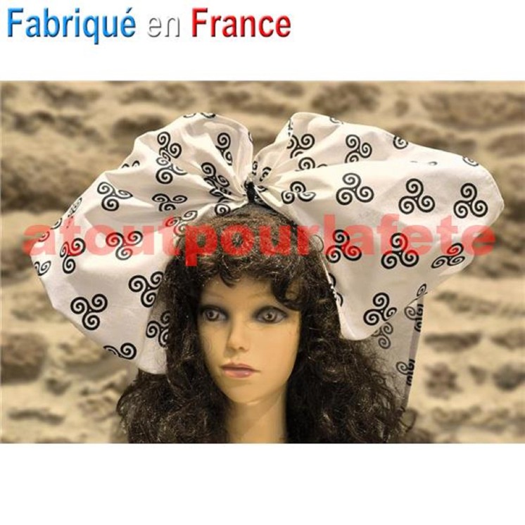 Coiffe Alsacienne Blanche a Triskells... ou Coiffe Alsacienne Noire a Triskells et Hermines