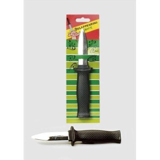 Couteau à lame retractable, plastique 18cms pour gag, blague, piece de theatre