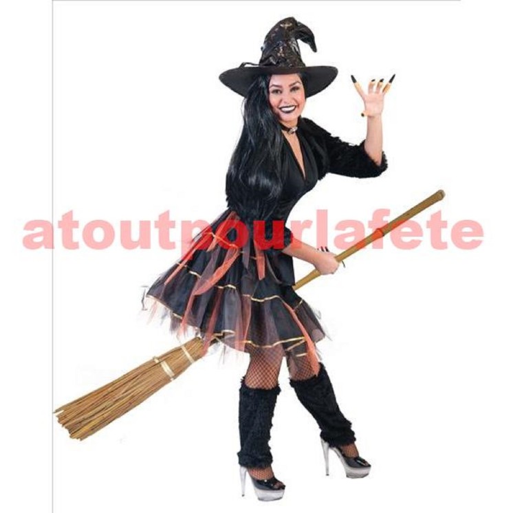 Caraco Noir, Haut pour Sorcière, Pirate, Halloween, Disco (taille unique S-M)