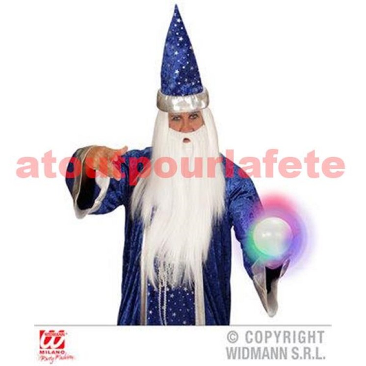 Boule de cristal 12.5cm, lumineuse, pour Tzigane, diseuse de bonne aventure, Merlin, Sorcière