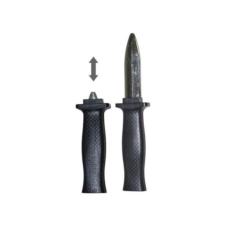 Couteau à lame retractable, plastique 18cms pour gag, blague, piece de theatre
