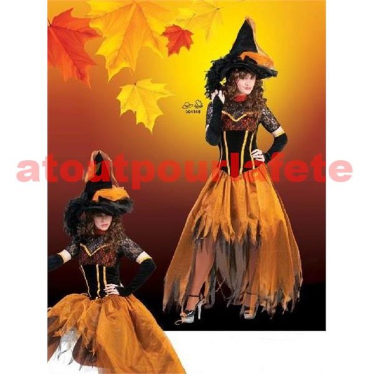 Déguisement de Sorcière d'Halloween (taille36/38)