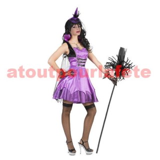 Déguisement de Sorciere Gothique Violette d'Halloween